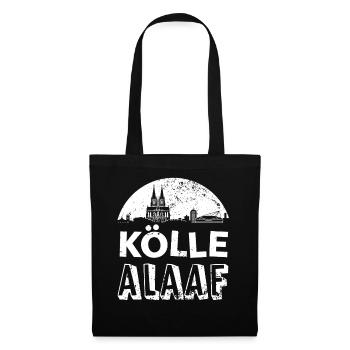 Köln Alaaf Silhouette - Stoffbeutel - Schwarz - Vorne