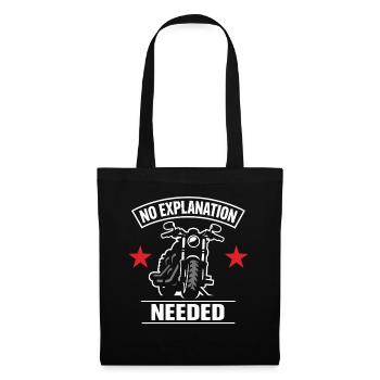 Why we ride motorcycles, - Tote Bag - black - Front