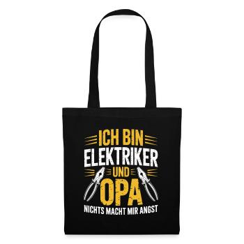 Je suis électricien et grand-père - Sac en tissu - noir - Devant