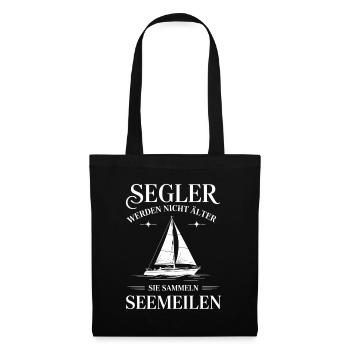 Sailors collect nautical miles - Tote Bag - black - Front