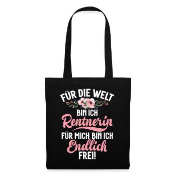 Pour le monde, je suis un pensionnaire. Pour moi, je suis libre. - Sac en tissu - noir - Devant