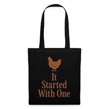 Mathématiques du poulet trop de poulets dans le - Sac en tissu - noir - Devant
