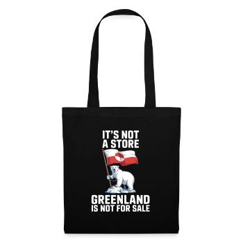 Le Groenland n’est pas à vendre - Sac en tissu - noir - Devant