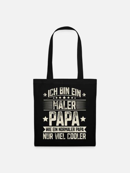 Maler Papa - Stoffbeutel - Schwarz