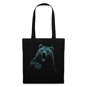 Grizzly Bear Hiking Camping Vintage Brown Bear - Tote Bag - black - Front