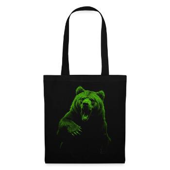 Grizzly Bear Hiking Camping Vintage Brown Bear - Tote Bag - black - Front