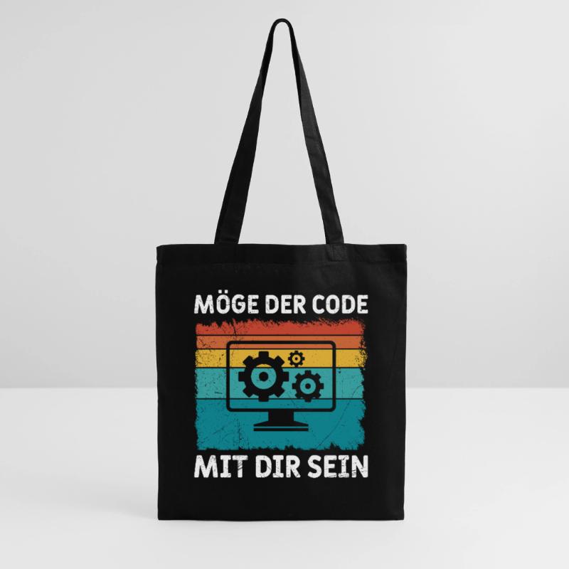 Nerd Computer MAY THE CODE BE WITH YOU FUNNY Tote Bag