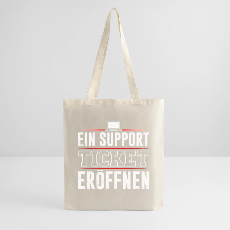Coder EIN SUPPORT TICKET ERÖFFNEN LUSTIG Stoffbeutel