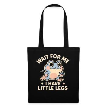 Grenouille qui dit Humour Meme Hume Petites jambes drôles - Sac en tissu - noir - Devant