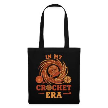 À l’époque du crochet, fil drôle d’amoureux du crochet - Sac en tissu - noir - Devant