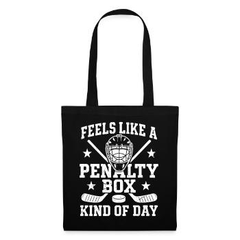 Hockey dans la boîte de réparation - Sac en tissu - noir - Devant