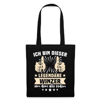 Winegrowers' sayings - Tote Bag - black - Front