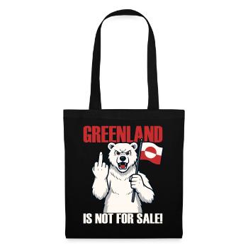 Le Groenland n’est pas à vendre - Sac en tissu - noir - Devant