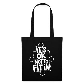 C’est normal de ne pas s’intégrer à la motivation de l’individualité - Sac en tissu - noir - Devant