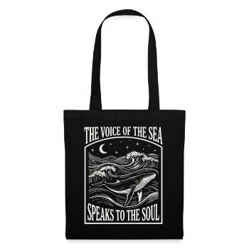 Esthétique de la vie marine - Art océanique - Sac en tissu - noir - Devant