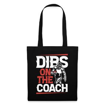 Dibs Ont L’Entraîneur Saison Joueur de football Fan - Sac en tissu - noir - Devant