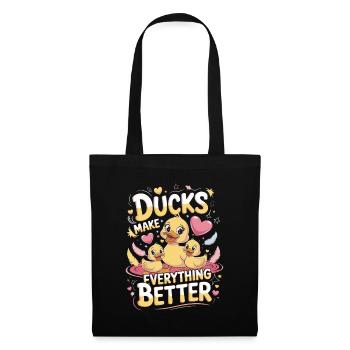 Ducks Make Everything Better Ducks Make Everything - Tote Bag - black - Front
