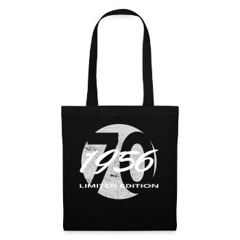 70e anniversaire 1956 cadeau pour hommes et femmes - Sac en tissu - noir - Devant