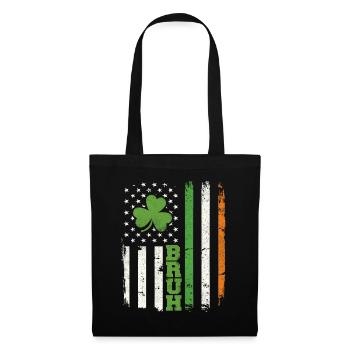 Bruh St Patrick’s Irish Shamrock St. Paddys - Sac en tissu - noir - Devant