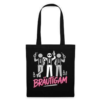 T-shirt du marié Enterrement de vie de garçon Garçons Enterrement de vie de garçon - Sac en tissu - noir - Devant