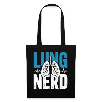 Graphisme de nerds pulmonaires - Sac en tissu - noir - Devant