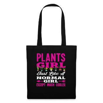 Plants Girl Plant Lover Gardening - Tote Bag - black - Front