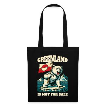 Le Groenland n’est pas à vendre - Sac en tissu - noir - Devant