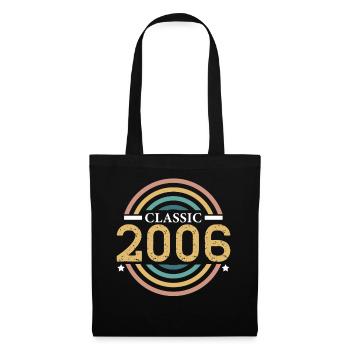 Classique 2006 Anniversaire 20 ans Année Naissance - Sac en tissu - noir - Devant