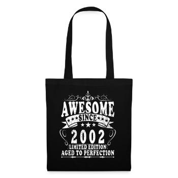 2002 Anniversaire - Sac en tissu - noir - Devant