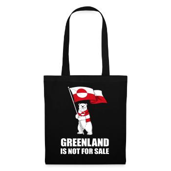 Greenland Non à la Vente Ours - Sac en tissu - noir - Devant