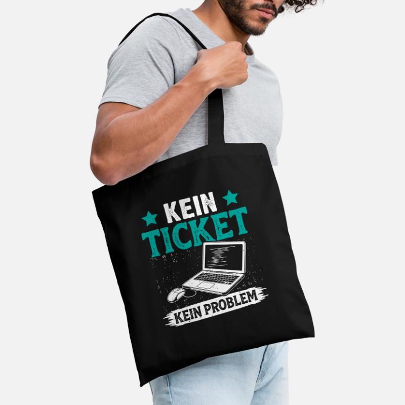 Nerd Computer NO TICKET NO PROBLEM FUNNY Tote Bag