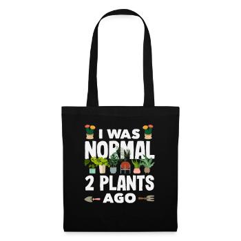 Normal 2 Pflanzen Ago Funny Gardener Garten - Stoffbeutel - Schwarz - Vorne