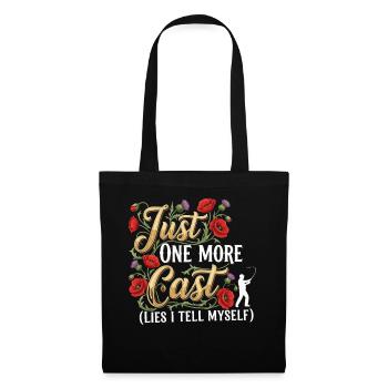 Encore un lancer de mensonges, je me dis en pêchant - Sac en tissu - noir - Devant