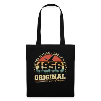 Original 1956 Vintage Vintage Anniversaire Rétro - Sac en tissu - noir - Devant