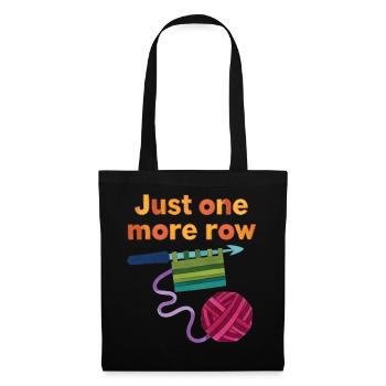 Crochet drôle : juste un rang de plus pour l’amoureux du crochet - Sac en tissu - noir - Devant
