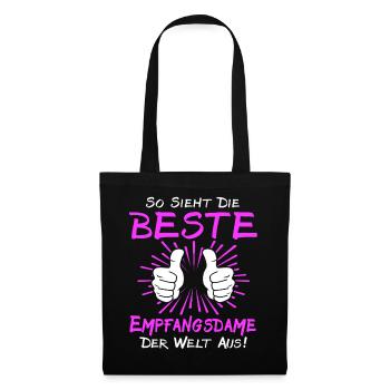 Receptionist Saying - Tote Bag - black - Front