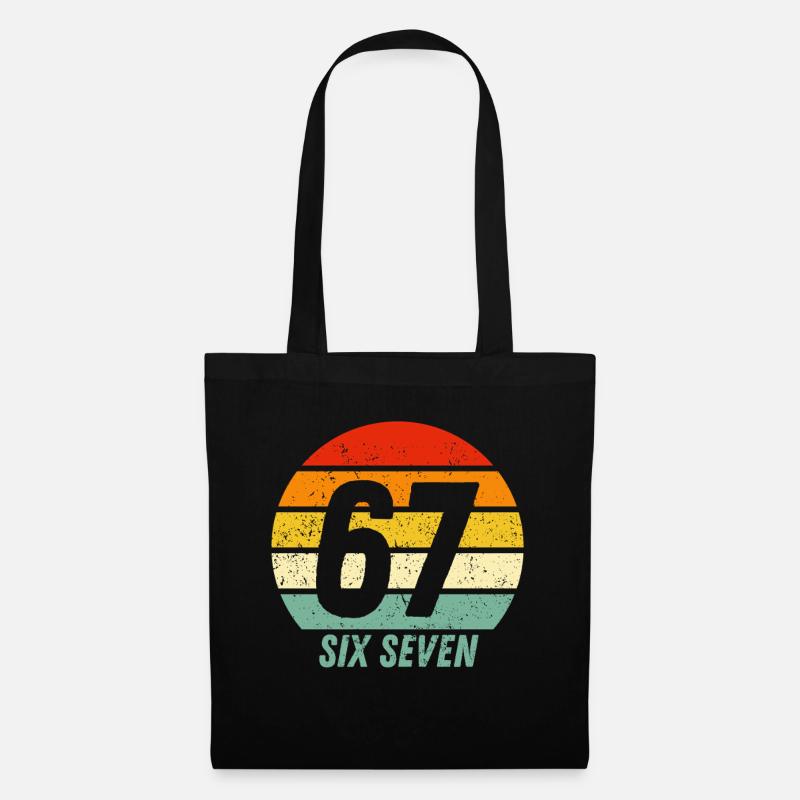 67 Six Seven - Stoffbeutel - Schwarz