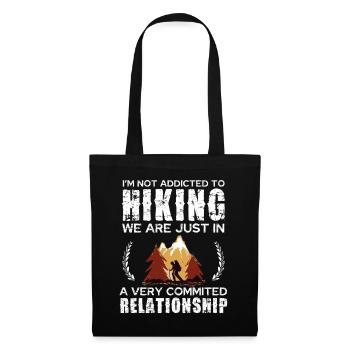 Hiking Commitment Tee Design - Stoffbeutel - Schwarz - Vorne