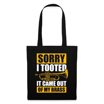 Désolé, j’ai fait un tooping trompettiste - Sac en tissu - noir - Devant