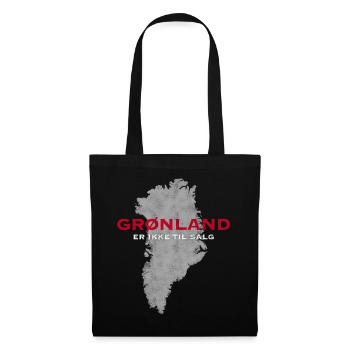 Le Groenland n’est pas à vendre, Danois - Sac en tissu - noir - Devant