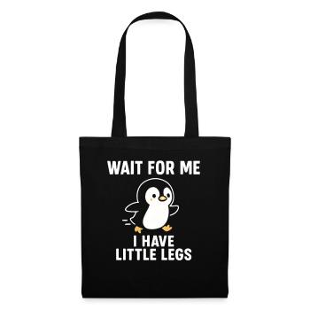 Penguin Saying Humor Meme Funny Gift Idea - Tote Bag - black - Front