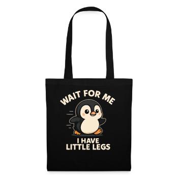 Penguin Saying Humor Meme Funny Gift Idea - Tote Bag - black - Front