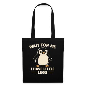 Penguin Saying Humor Meme Funny Gift Idea - Tote Bag - black - Front