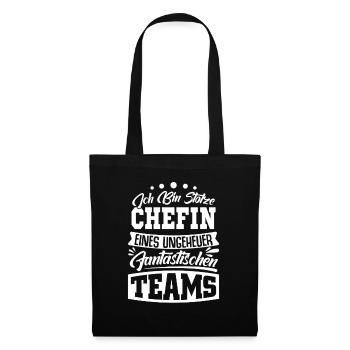 Stolze Chefin Chef Frau Abteilungsleiter Teamchef - Tote Bag - black - Front