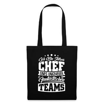 Stolzer Chef Chef Mann Abteilungsleiter Teamchef - Tote Bag - black - Front