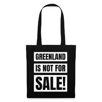 Chemise Greenland Is Not For Sale - Sac en tissu - noir - Devant