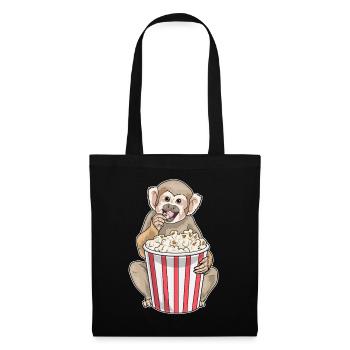 Popcorn Singe - Sac en tissu - noir - Devant