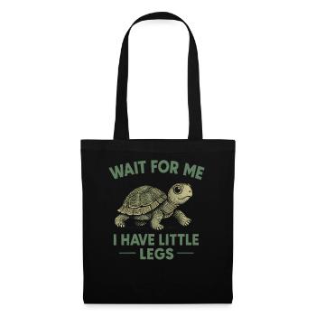 Schildkröte Spruch Humor Meme Lustig Geschenkidee - Stoffbeutel - Schwarz - Vorne