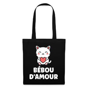 Heart Kitten Bebou of Love - Tote Bag - black - Front