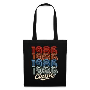 1986 Classic Retro Neon - Tote Bag - black - Front
